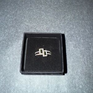 BP Silver and Light Green Ring Sz 9
